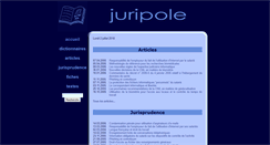 Desktop Screenshot of juripole.fr